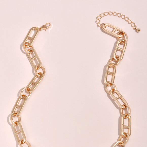 Gold Simple Chain Necklace - Picture 3 of 3